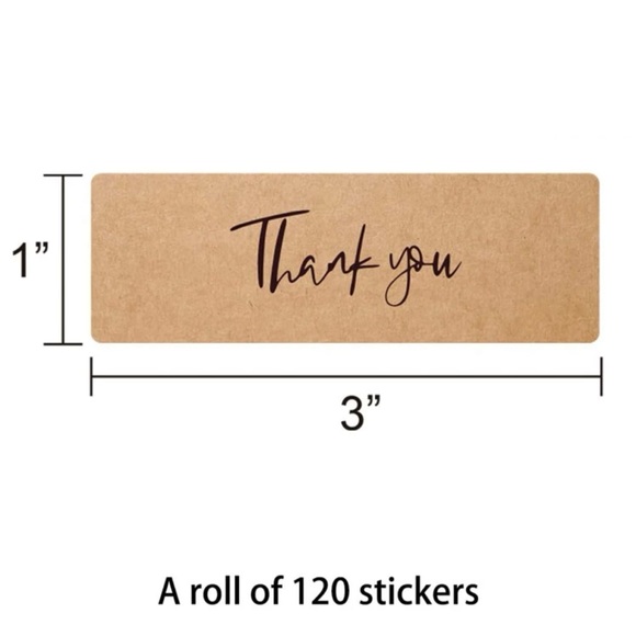 120PCS  Thank You Sticker for business Sticker - Picture 2 of 2